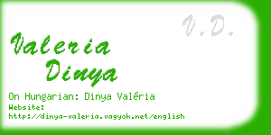 valeria dinya business card