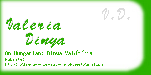 valeria dinya business card